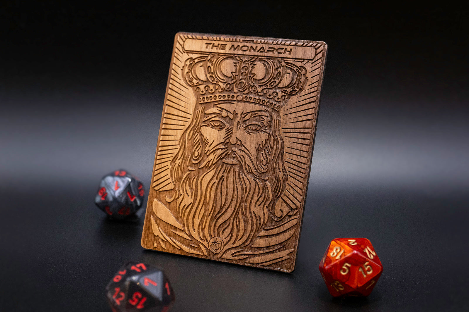 The Monarch Token - handcrafted unique piece made of real wood