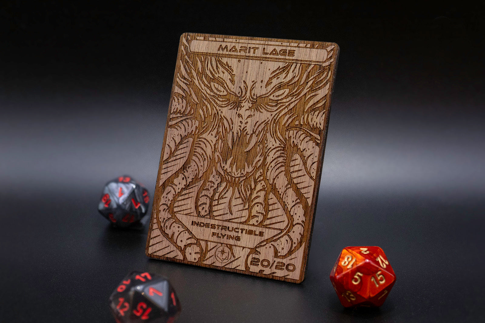 Marit Lage Token - handmade unique piece made of real wood