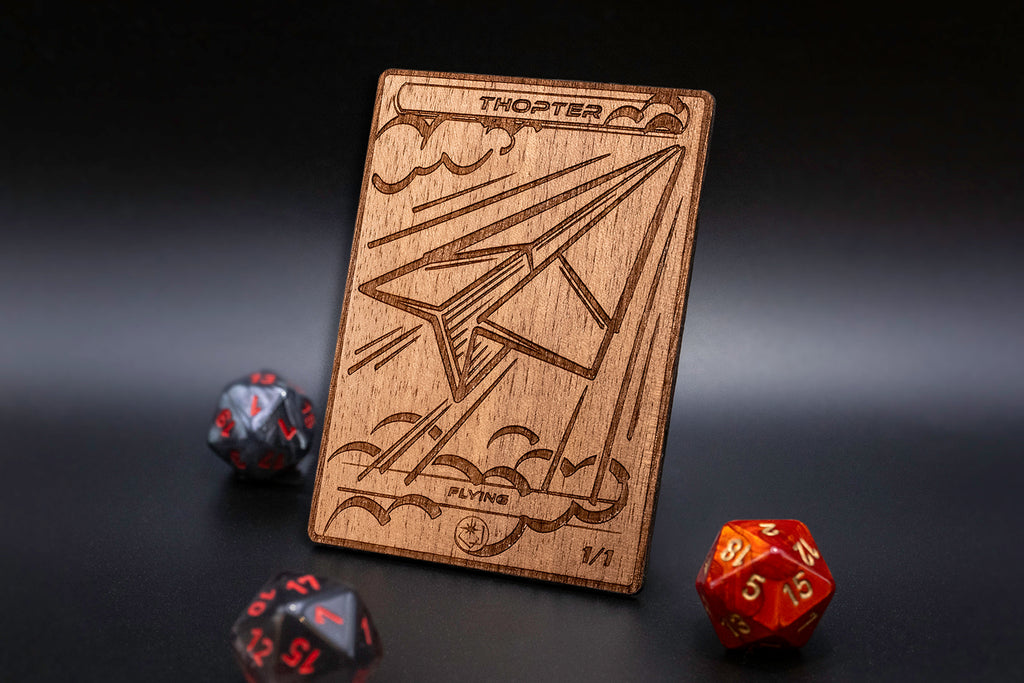 Thopter Token - handcrafted unique piece made of real wood