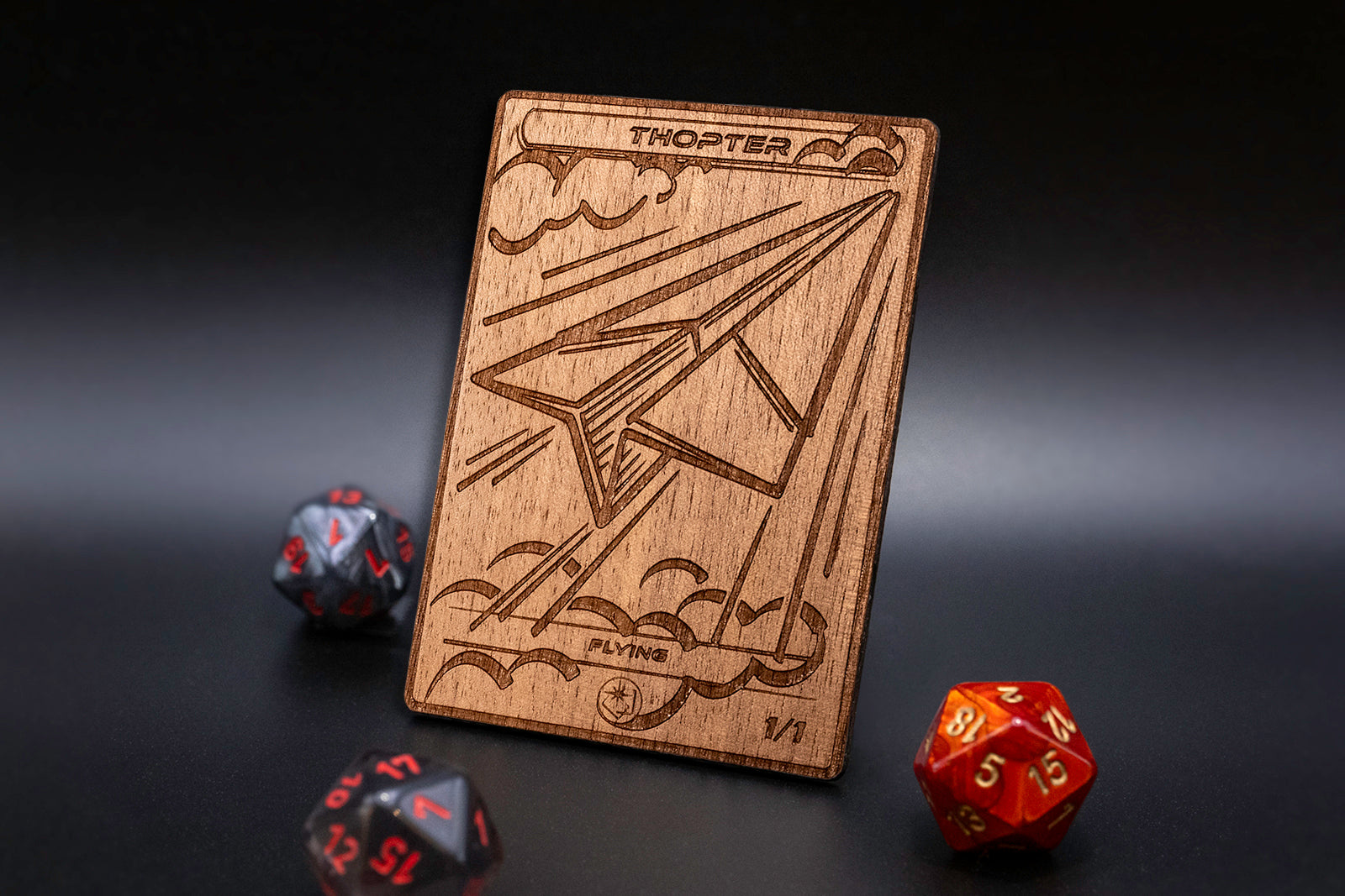 Thopter Token - handcrafted unique piece made of real wood