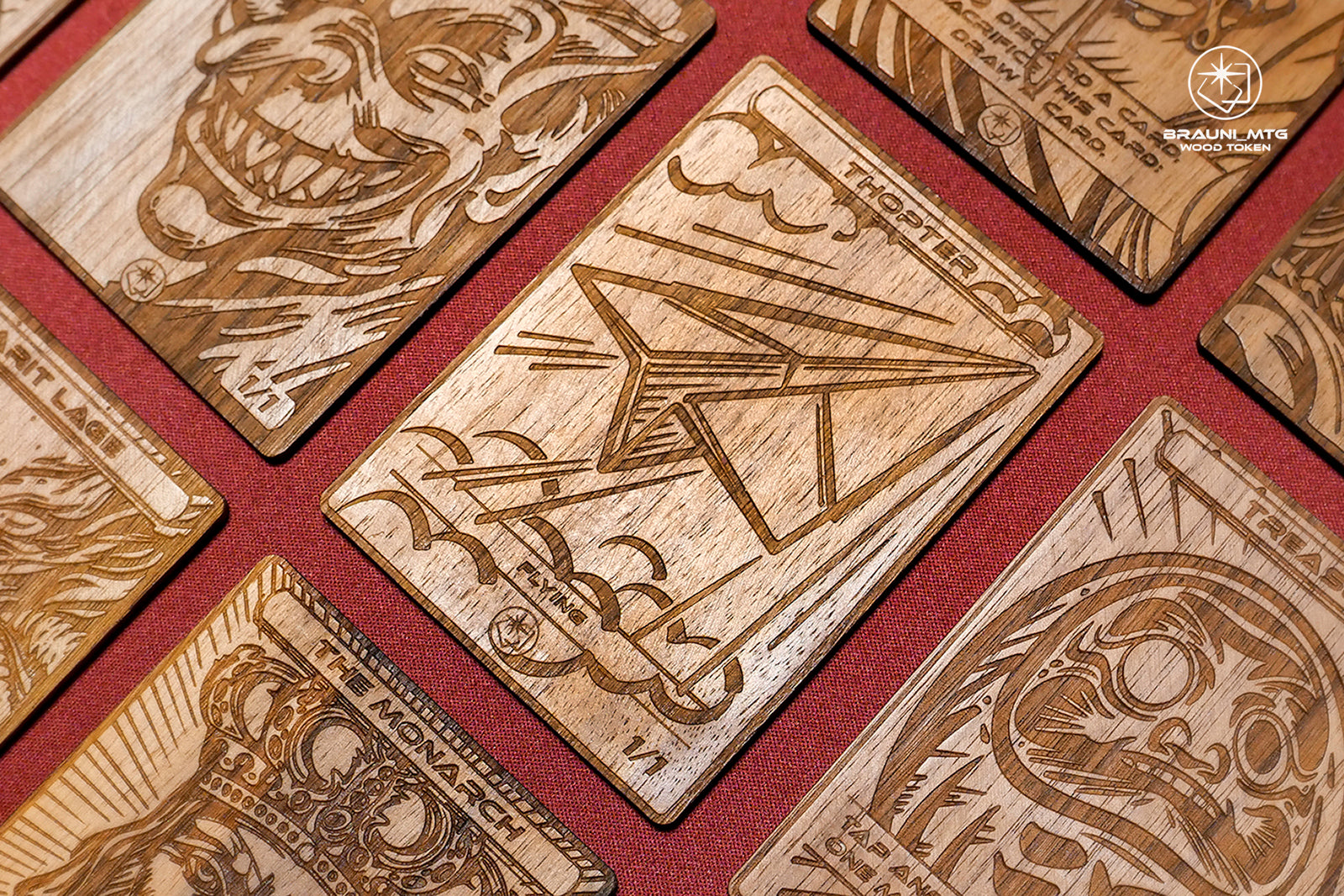 Thopter Token - handcrafted unique piece made of real wood