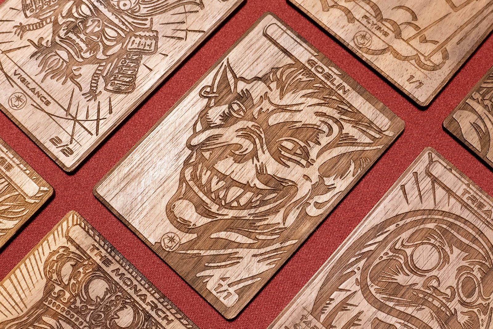 Goblin Token - handmade unique piece made of real wood