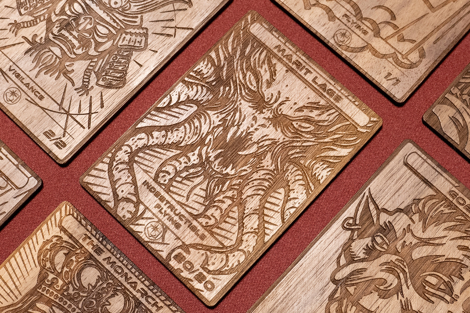 Marit Lage Token - handmade unique piece made of real wood