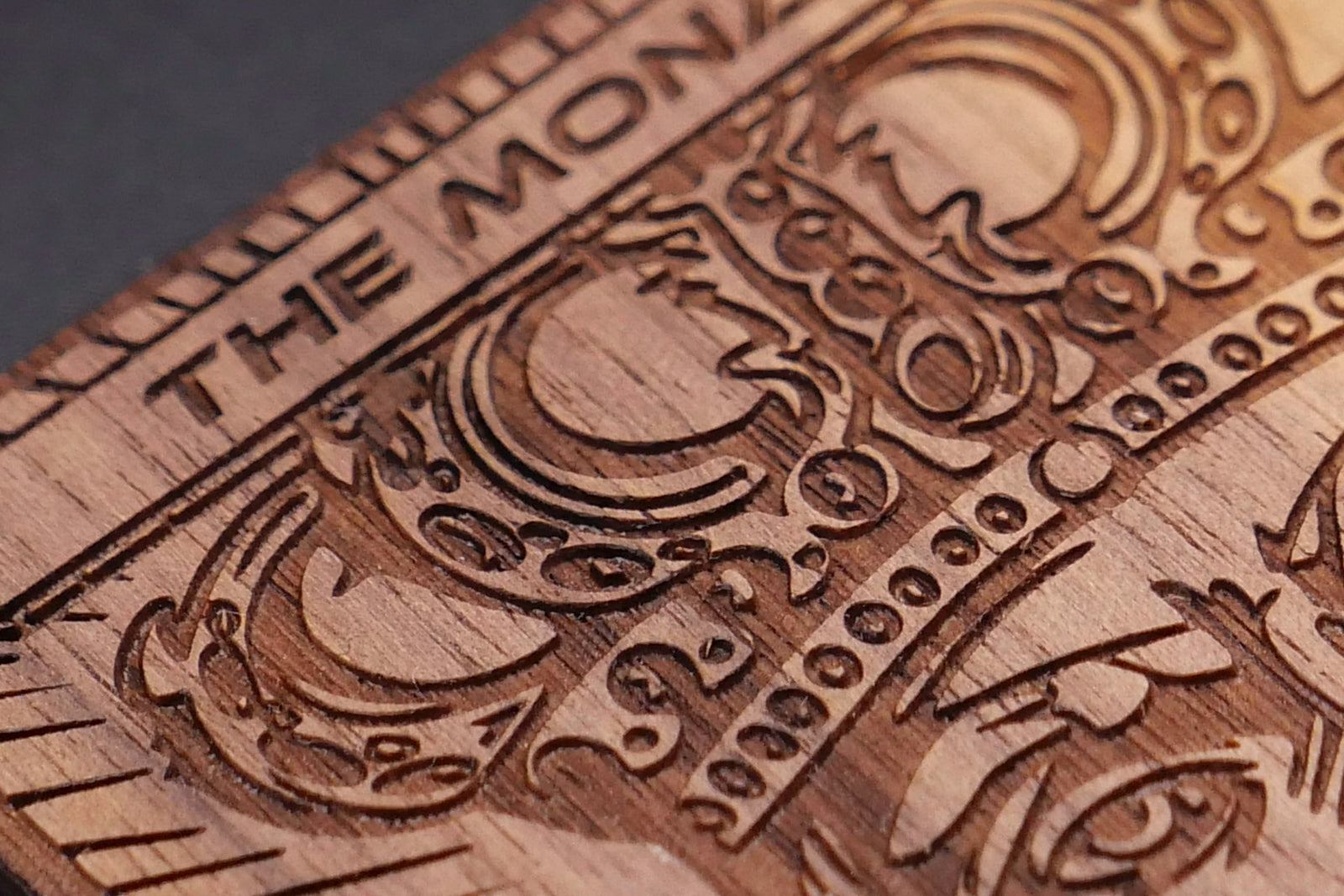 The Monarch Token - handcrafted unique piece made of real wood